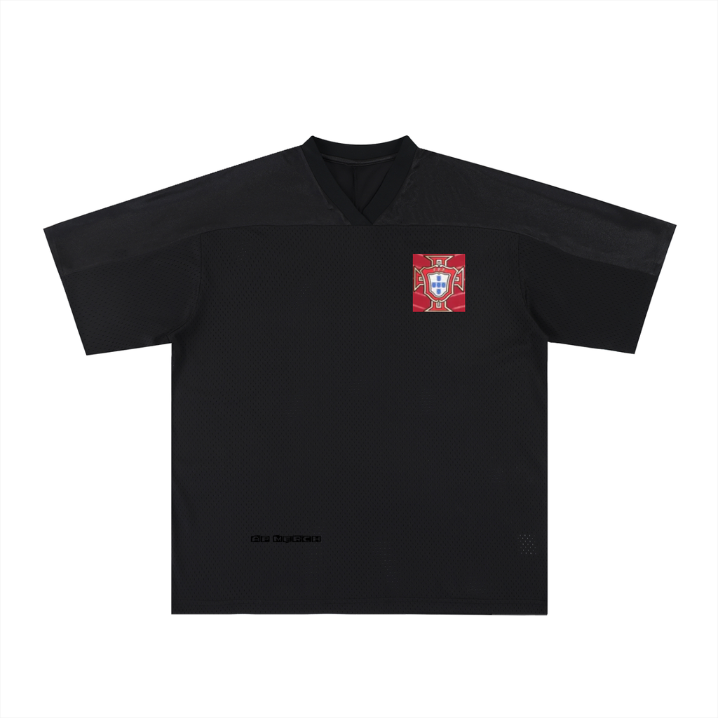 Oversized Mesh V-Neck Soccer CR7 Jersey
