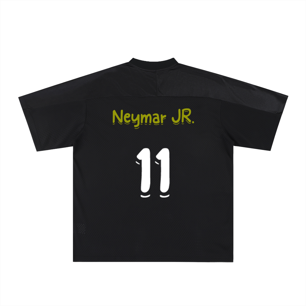 Oversized Mesh V-Neck Soccer Neymar Jr Jersey