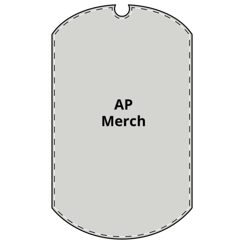 Dog Tag Necklace — AP Merch Engraved Military-Style ID Pendant
