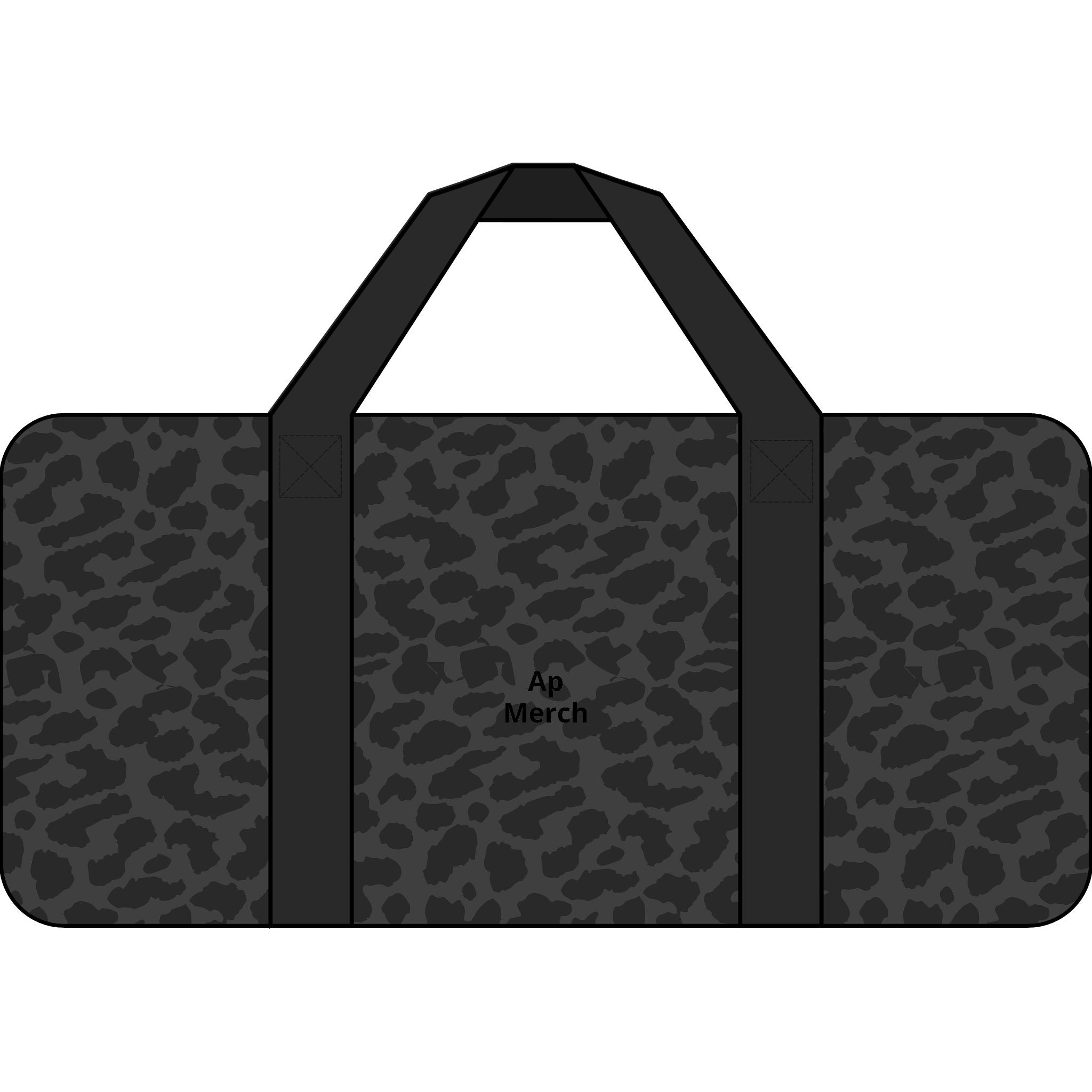 Tripper Duffel Bag — Checker Strap / Black Camo Travel Weekender