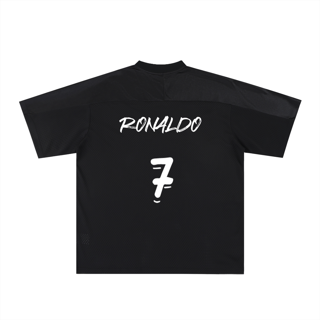 Oversized Mesh V-Neck Soccer CR7 Jersey